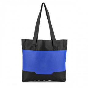 3pk Center Lane Pocket Tote Bag – Blue Reusable Shopping & Beach Bag