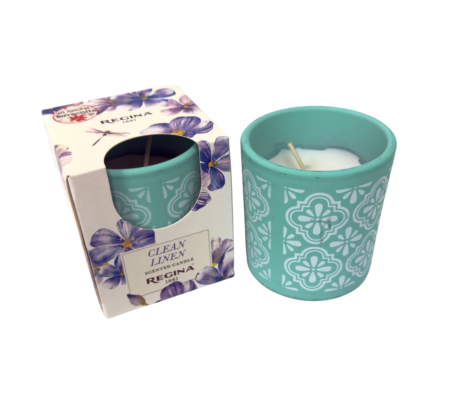 6pk Regina Scented Candle – 4.6 oz Terracotta Jar – Multiple Fragrances