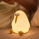 Squishy Kiwi Bird Bedside Lamp – Rechargeable & Dimmable Night Light