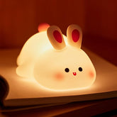 Squishy Rabbit Bedside Lamp – Rechargeable Dimmable Silicone Night Light