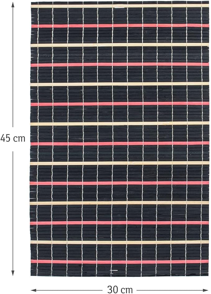 6pk Tatkraft Super Natural Bamboo Table Heat Resistant Placemats