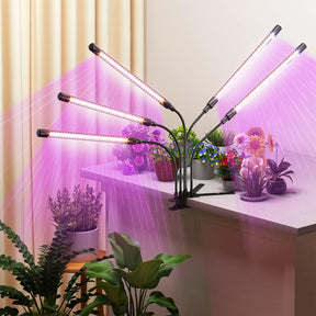 150 LED Grow Lights for Indoor Plants – Red Blue Spectrum with Timer & Dimmable Settings