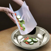 Set of 2 Flexible Cutting Board Mats – Clear Frosted – BPA Free – Made in USA