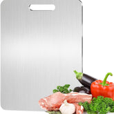 Stainless Steel Cutting Board – 11.4″ x 7.9″ – 316 Food Grade with Titanium Reinforcement