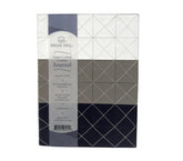 Tri Color Patchwork - Regal Hill Genuine Leather & Suede Lined Journal – Narrow Rule Notebook – 6″ x 8"