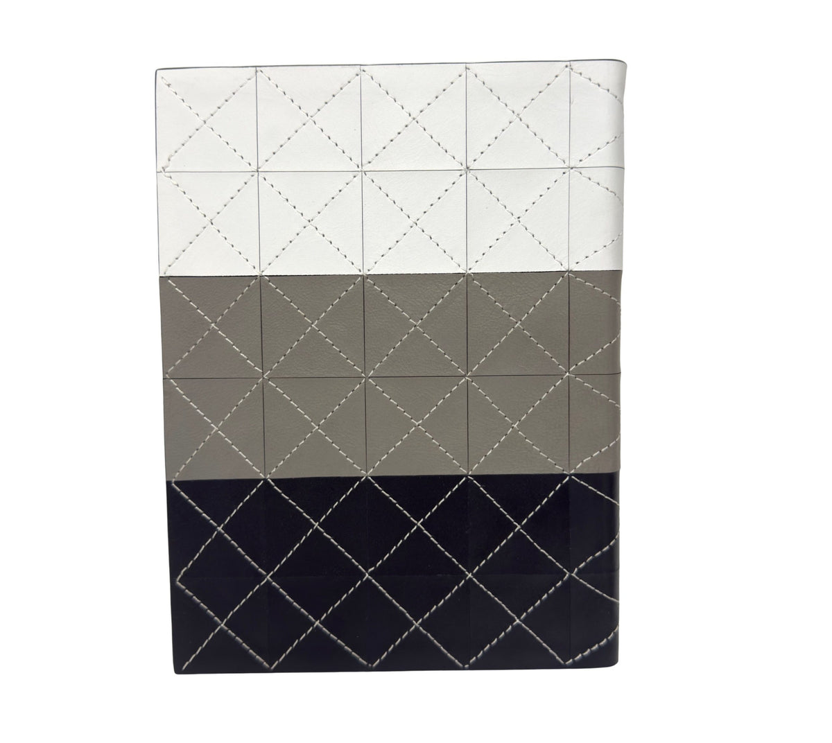 Tri Color Patchwork - Regal Hill Genuine Leather & Suede Lined Journal – Narrow Rule Notebook – 6″ x 8"