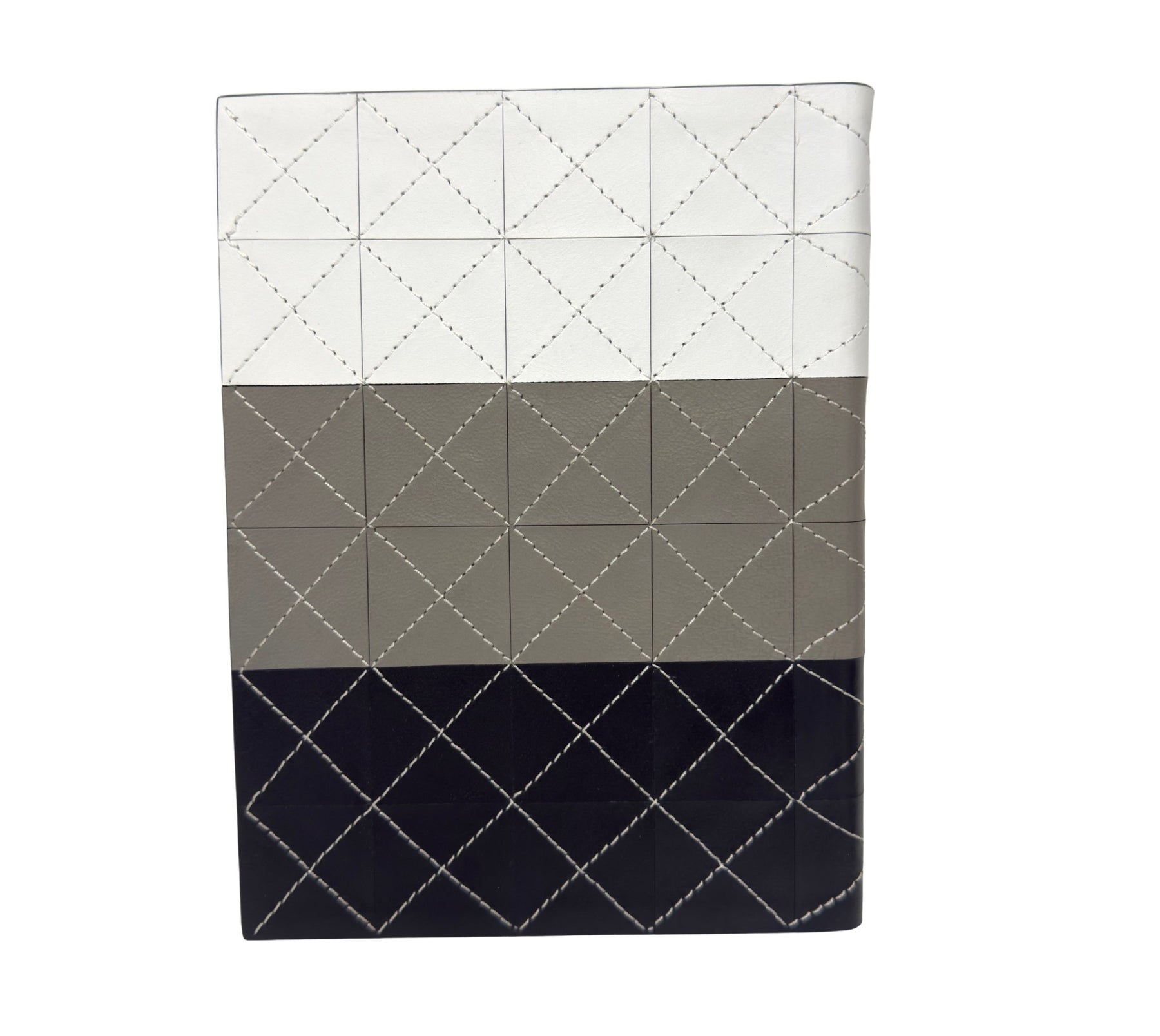 Tri Color Patchwork - Regal Hill Genuine Leather & Suede Lined Journal – Narrow Rule Notebook – 6″ x 8"