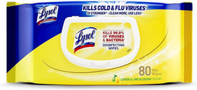 80ct Lysol Disinfecting Wipes – Lemon & Lime Blossom Flatpack
