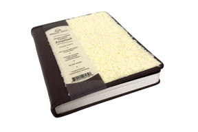 Regal Hill Top Grain Leather Narrow Rule 6″x 8″ Journal – Brown Sherpa Fur