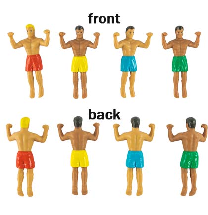 4pc Hunks In Trunks Drink Dudes – Funny Bachelorette Drink Markers