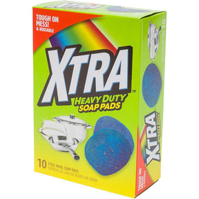 10ct Xtra Heavy Duty Soap Pads – Non-Scratch, Odor-Free Scouring Pads for Kitchen & Cookware