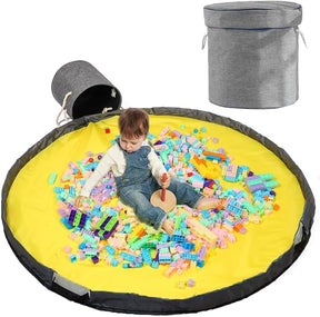 2-in-1 Toy Storage Bag & Play Mat - Quick Clean-Up Organizer