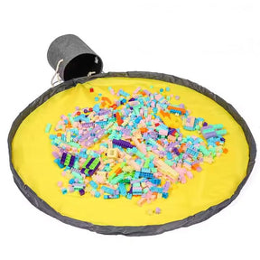 2-in-1 Toy Storage Bag & Play Mat - Quick Clean-Up Organizer