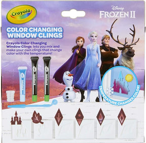Crayola Frozen 2 Color Changing Window Clings Kit - Crafty Fun Decor!