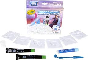 Crayola Frozen 2 Color Changing Window Clings Kit - Crafty Fun Decor!