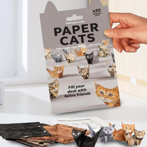 50 Pcs. DIY Origami Paper Cats – Fold Your Own 3D Paper Craft