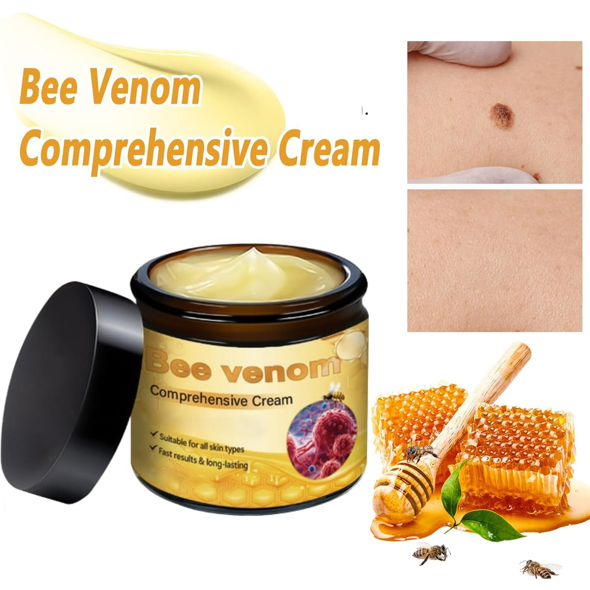 2pk Bee Venom Comprehensive Cream – Natural Hydrating Face & Body Care