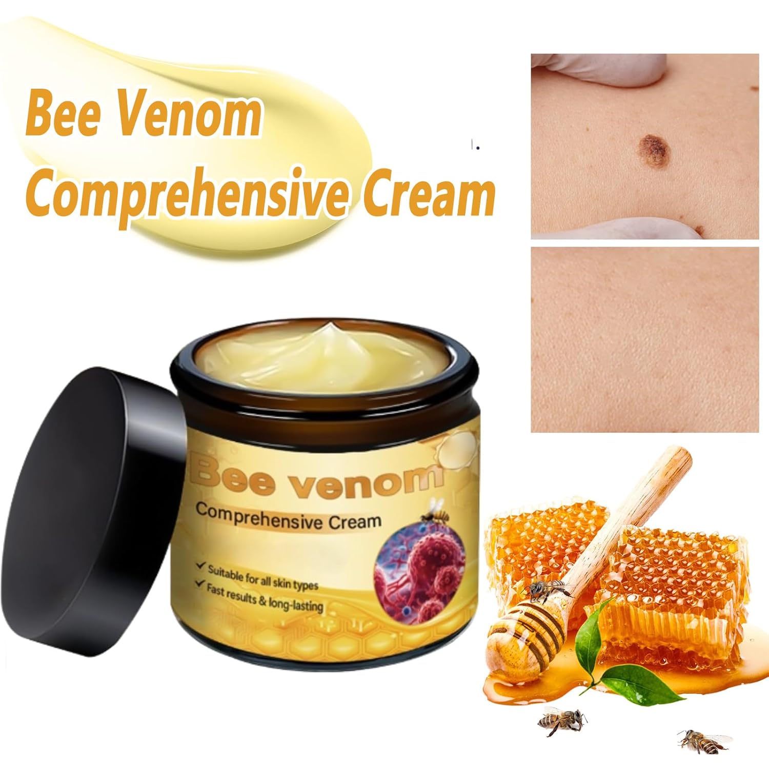 2pk Bee Venom Comprehensive Cream – Natural Hydrating Face & Body Care