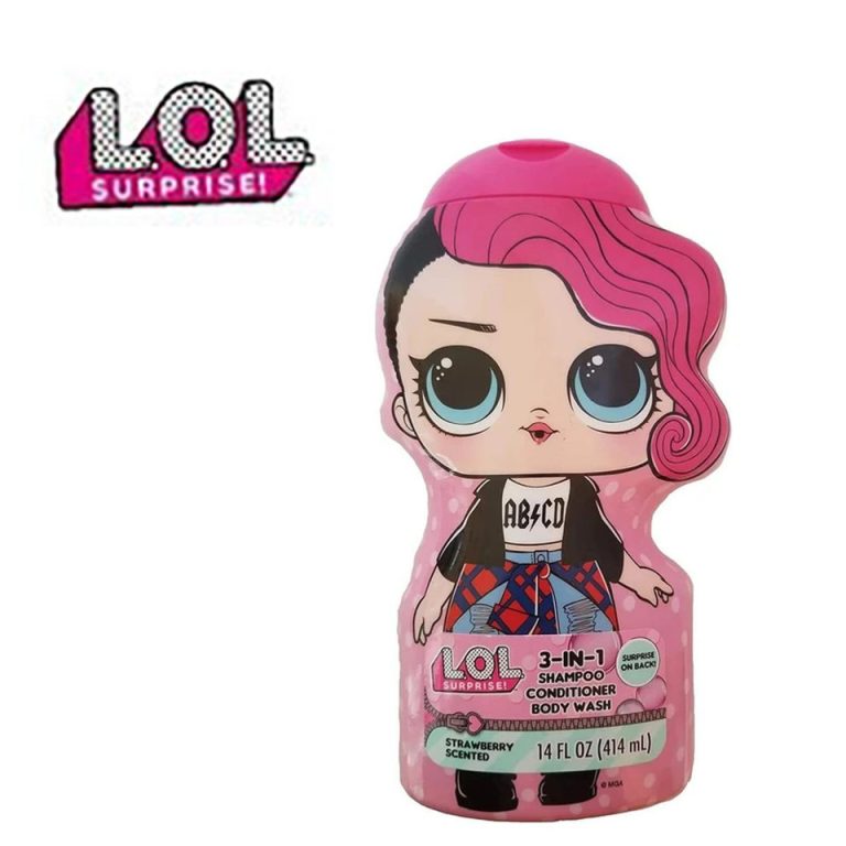 L.O.L. Surprise! 3-in-1 Shampoo, Conditioner & Body Wash – Strawberry Scent – 14 fl. oz.