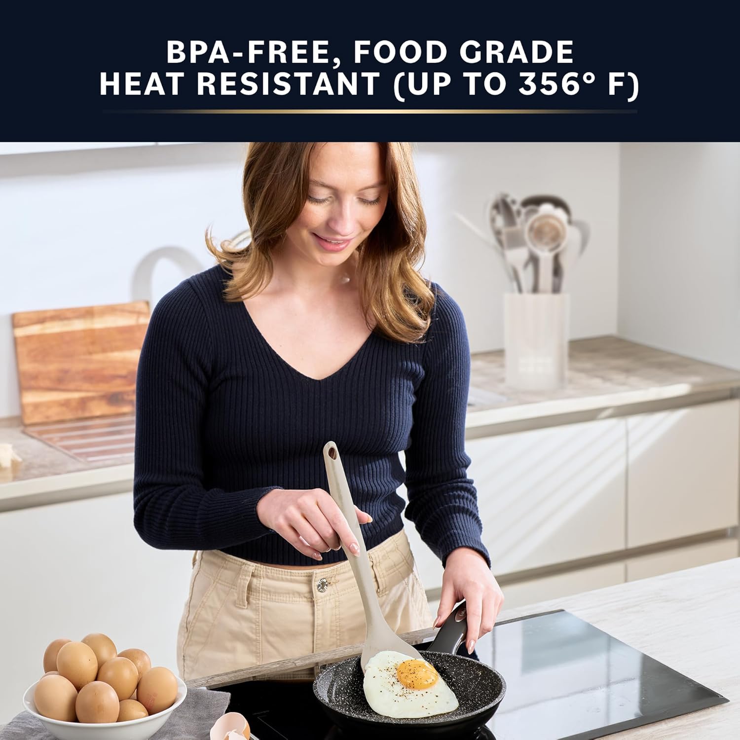 Home Hero 22-Piece Silicone Kitchen Utensils Set with Holder