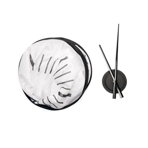 Kikkerland Pop-Up Wall Clock – 32″ Foldable Fabric Wall Clock