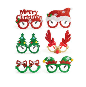 Demdaco Holiday Christmas Glasses – Fun Festive Eyeglasses, 6 Assorted Styles