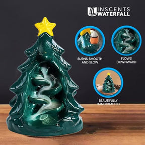 Inscents Christmas Tree – Ceramic Backflow Holiday Incense Holder