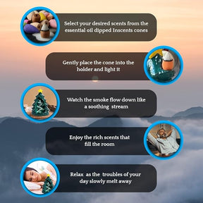 Inscents Christmas Tree – Ceramic Backflow Holiday Incense Holder