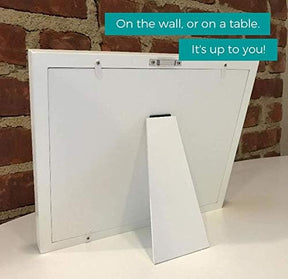 Baby Mushroom Farmhouse Hand & Footprint Keepsake Frame Kit – Rustic 9" x 11" Distressed Wood