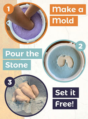 DIY Hand Casting Kit (Large) – Couples Holding Hands Plaster Mold with Reusable Bucket