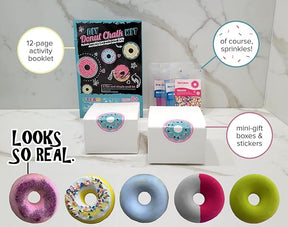 DIY Donut-Shaped Sidewalk Chalk Kit – Make 8+ Colorful Donut Chalks with Silicone Mold