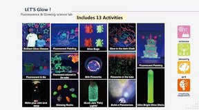 Fluorescence & Glowing Science Lab – Glow-in-the-Dark STEM Experiment Kit for Kids