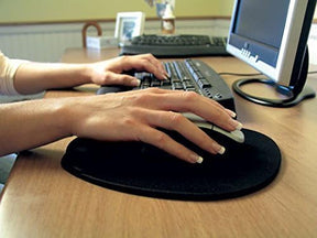 Memory Foam Mouse Mat with Wrist Rest – Premium Ergonomic Mouse Pad