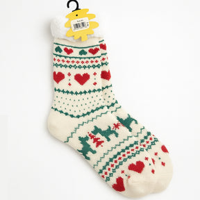 Oooh Geez Women’s Grippers Slipper Socks – Cozy Sherpa-Lined Winter Socks