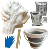 DIY Hand Casting Kit (Large) – Couples Holding Hands Plaster Mold with Reusable Bucket