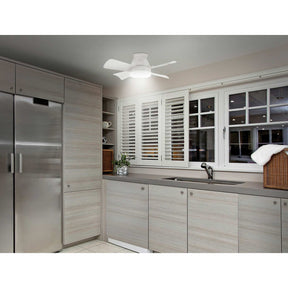 Bright N' Cool Screw-In Ceiling Fan Light – 16" LED Fan & Light Combo with Remote