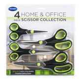 4pc Stainless Steel Scissor Set – Ultra Soft Cushion Grip Handles