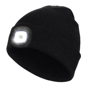 FarPoint USB Rechargeable Light-Up Beanie – 200 Lumen LED Hat