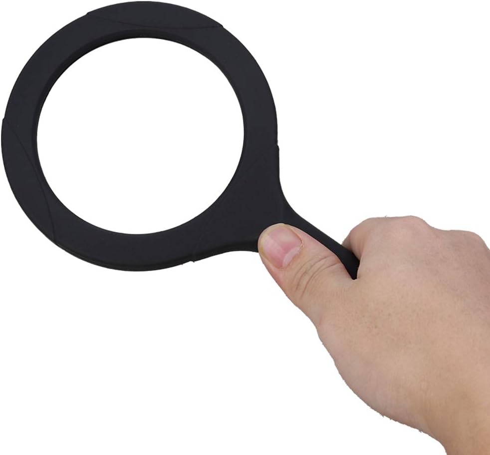 WCI Handheld Magnifying Glass – 3x Lens with 3 LED Lights, Portable 10" Magnifier