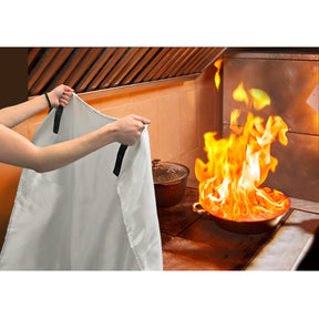 Tool Solutions Emergency Fire Blanket – 39" x 39" Fire Suppression Blanket with Storage Bag