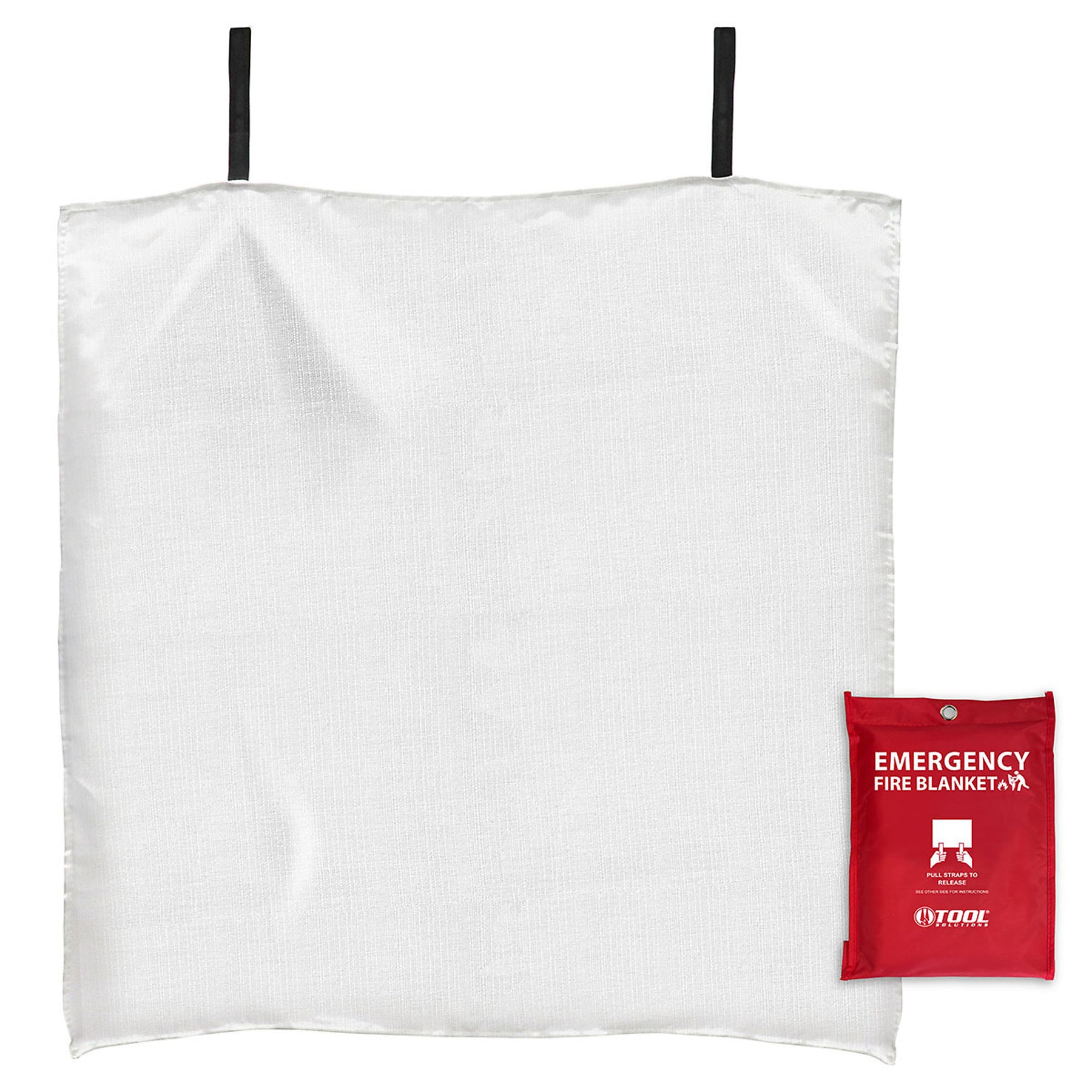 Tool Solutions Emergency Fire Blanket – 39" x 39" Fire Suppression Blanket with Storage Bag