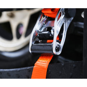 Tool Solutions Ratchet Tie-Down Straps – 2 Pack, 10' Adjustable, 1500 lb Strength