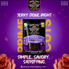 3pk Prime Cuts Beef Jerky 2.5oz Bags – USDA Prime Brisket,  Choose 6 Bold Flavors