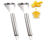 2pk Fast Corn Peeler Stripper – Stainless Steel Corn Kernel Remover Tool