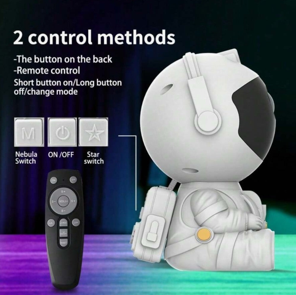 Astronaut Sky Projector – Nebula Ceiling LED Night Light With Remote Control