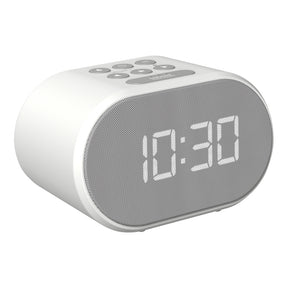 Minimalist Bedside Alarm Clock with FM Radio & USB Charging Port