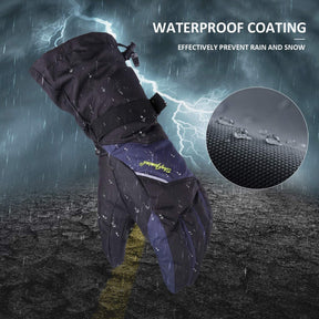 SkyGenius Waterproof Ski Gloves – Touchscreen Winter Warm Gloves for Men Women, XL Only