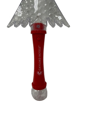 14″ Christmas Tree Light Up Wand with Prism Ball – Flashing Colors