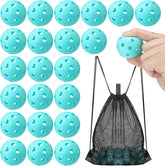 36pk Practice Golf Balls –  Small Plastic Training Balls with Drawstring Bag for Indoor/Outdoor