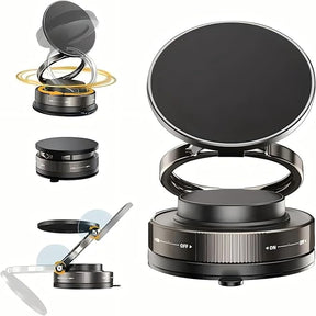 Magnetic Car Phone Holder – Super Strong Vacuum Mount, 360° Foldable